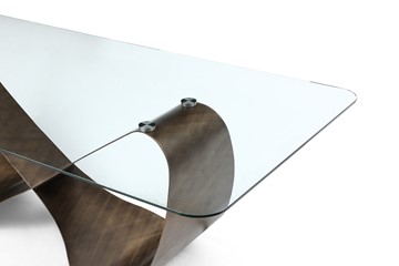 Стол на кухню DT9305FGI (240) прозрачный/бронзовый в Тюмени - предосмотр 3