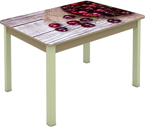 Обеденный стол Мюнхен исп. 1 ноги дерево №14 Фотопечать (Фрукты №29) в Тюмени - изображение