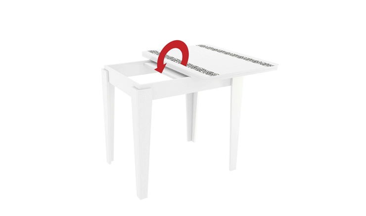 Кухонный стол раскладной Фантазия, белый в Тюмени - изображение 3