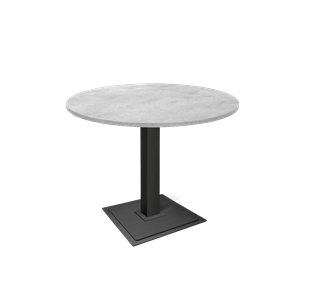 Мини-стол на кухню SHT-TU5-BS1 / SHT-TT 90 ЛДСП (бетон чикаго светло-серый/черный) в Тюмени