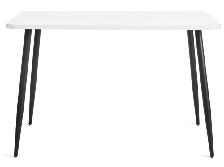 Стол PLUTO ЛДСП/металл, 120x80x77, Белый/Черный арт.19316 в Заводоуковске - изображение 2