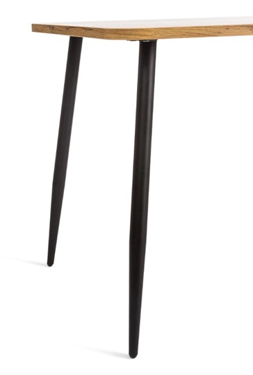 Стол PLUTO ЛДСП/металл, 120x80x77, Дуб вотан/Черный арт.19317 в Заводоуковске - изображение 3