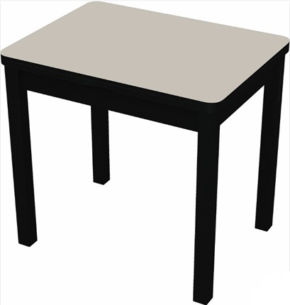 Кухонный стол раздвижной Бари дерево №8 (стекло белое/черный) в Заводоуковске - изображение
