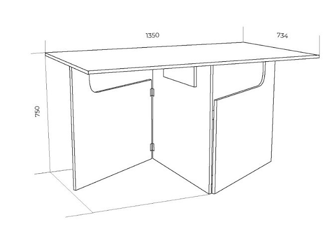 Кухонный стол раздвижной ХИТ -СО-6, Дуб сонома в Заводоуковске - изображение 1