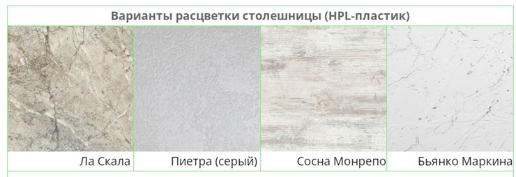 Стол для кухни КРОСС-60 СРП-С-038 140 (181)*80*75 столешница HPL-пластик в Тюмени - изображение 22