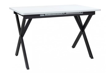 Кухонный раскладной стол Стайл № 11 (1100/1500*700 мм.) столешница пластик, форма Флан, с механизмом бабочка в Тюмени - предосмотр 2