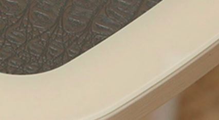 Обеденный стол ПГ-05 СТК, венге/стекло песочное/экокожа крокодил медный/35 гнутые хром в Заводоуковске - изображение 1