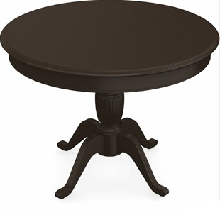 Овальный обеденный стол Леонардо-1 исп. Круг 1000, тон 8 (Морилка/Эмаль) в Тюмени