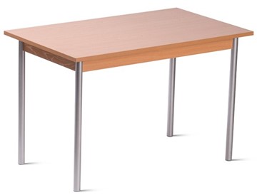 Стол для столовой, ЛДСП Бук/Металлик в Тобольске