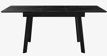 Стол на кухню раздвижной  DikLine SFH125 стекло Оптивайт Черный мрамор/подстолье черное в Тюмени - предосмотр 3