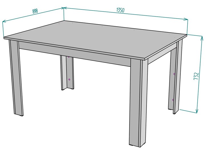 Обеденный стол T37, ДМ в Заводоуковске - изображение 1