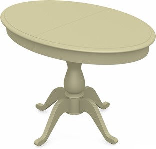 Кухонный стол раздвижной Фабрицио-1 исп. Эллипс, Тон 10 Покраска + патина с прорисовкой (на столешнице) в Тюмени