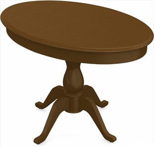 Стол раздвижной Фабрицио-1 исп. Эллипс, Тон 2 Покраска + патина с прорисовкой (на столешнице) в Тюмени