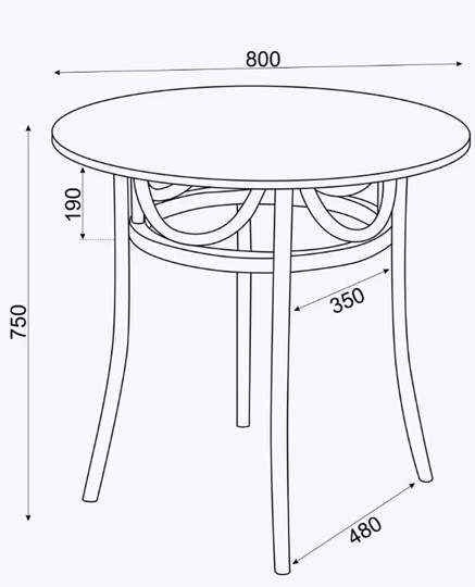 Обеденный стол Венский Вальс 800 (беленый дуб) в Тюмени - изображение 5