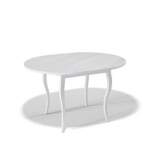 Кухонный раздвижной стол Kenner 1000С (Венге/Стекло крем глянец) в Тюмени - предосмотр 1