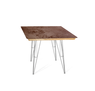 Керамический кухонный стол SHT-TU10 (4 шт.)/ТT8 60/60 (хром лак/прозрачный лак/коричневая сепия) в Ишиме