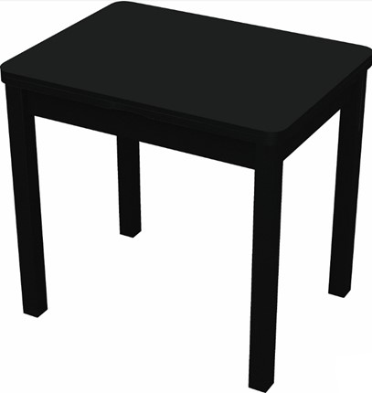 Раздвижной стол Бари дерево №8 (стекло черное/черный) в Тюмени - изображение