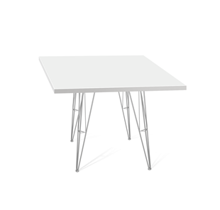 Кухонный обеденный стол SHT-TU10 (4 шт.)/ТT 80/80 (хром лак/белый) в Тюмени
