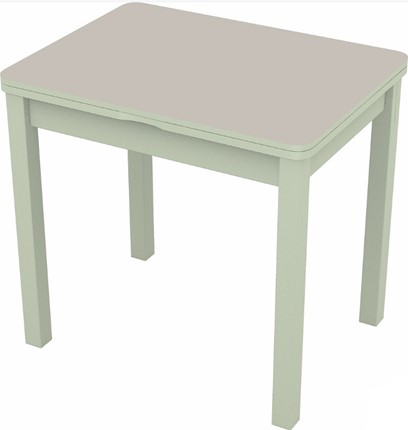 Обеденный раздвижной стол Бари дерево №8 (стекло белое/белый) в Заводоуковске - изображение