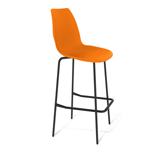Барный стул SHT-ST29/S29 (оранжевый ral2003/черный муар) в Заводоуковске - предосмотр