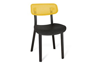 Обеденный стул SHT-ST85/SB85/S85 (желтый/черный/черный) в Тюмени