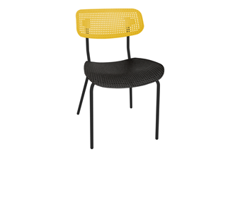 Обеденный стул SHT-ST85/SB85/S85M (желтый/черный/черный муар) в Заводоуковске