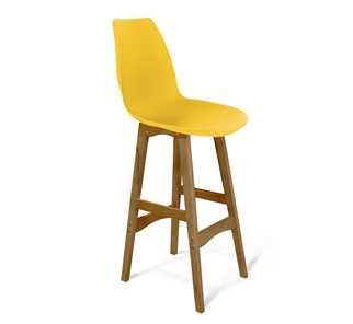 Барный стул SHT-ST29/S65 (желтый ral 1021/светлый орех) в Заводоуковске