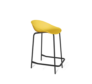 Барный стул SHT-ST19/S29-1 (желтый/черный муар) в Тобольске