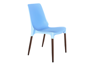 Обеденный стул SHT-ST75/S424-C (голубой/коричневый муар) в Тюмени