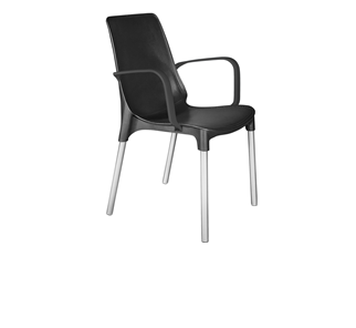Обеденный стул SHT-ST76/S424 (черный/хром лак) в Тюмени
