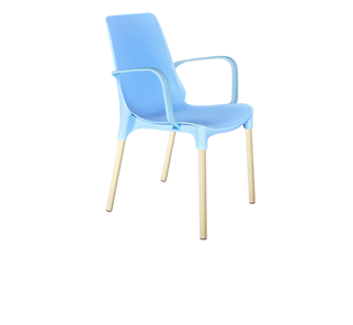 Обеденный стул SHT-ST76/S424 (голубой/ваниль) в Тюмени