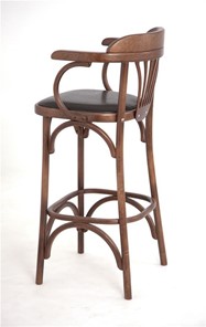 Барный стул 750 мягкий (средний тон, экокожа коричневая) в Тюмени - предосмотр 2