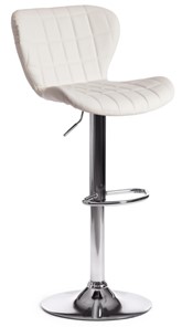 Кухонный барный стул AVIONIC (mod. KY712A) 45х53х86-107 белый/хром арт.15095 в Тюмени