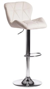 Барный стул BIAGGIO (mod. KY717) 44х50х83-103 белый/хром арт.15100 в Заводоуковске