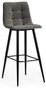 Барный стул CHILLY (mod.7095б) 50х44х104 серый barkhat 26/черный арт.14350 в Тюмени