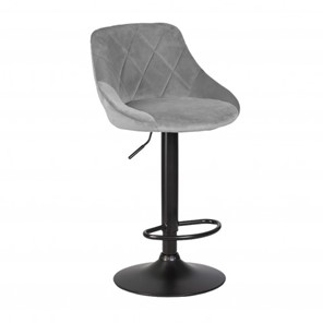 Барный стул Престиж  WX-2397 велюр серый в Тюмени - предосмотр