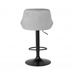 Барный стул с мягкой спинкой Престиж  WX-2397 велюр светло-серый в Тюмени - предосмотр 4