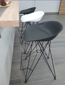 Барный стул SHT-ST19/S92 (черный/брашированный коричневый/черный муар) в Заводоуковске - предосмотр 13