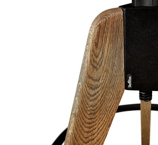 Барный стул SHT-ST19/S92 (черный/брашированный коричневый/черный муар) в Тюмени - предосмотр 9