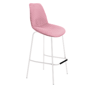 Барный стул SHT-ST29-С22 / SHT-S29P (розовый зефир/белый муар) в Тюмени