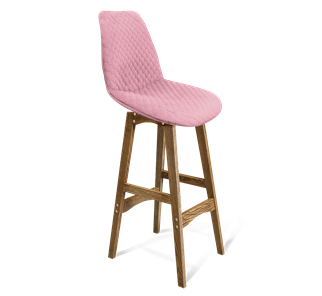 Барный стул SHT-ST29-С22 / SHT-S65 (розовый зефир/дуб брашированный коричневый) в Заводоуковске