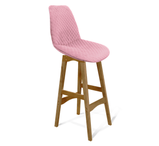 Барный стул SHT-ST29-С22 / SHT-S65 (розовый зефир/светлый орех) в Тюмени - предосмотр