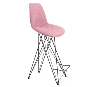 Барный стул SHT-ST29-С22 / SHT-S66 (розовый зефир/черный муар) в Заводоуковске