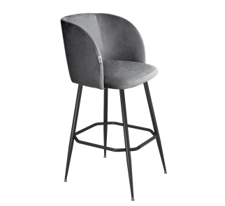 Барный стул SHT-ST33 / SHT-S148 (угольно-серый/черный муар) в Тюмени