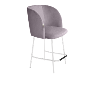 Полубарный стул SHT-ST33 / SHT-S29P-1 (сиреневая орхидея/белый муар) в Заводоуковске - предосмотр