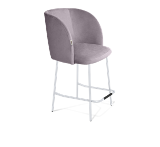Полубарный стул SHT-ST33 / SHT-S29P-1 (сиреневая орхидея/хром лак) в Тюмени
