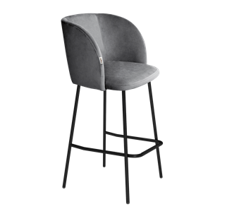 Барный стул SHT-ST33 / SHT-S29P (угольно-серый/черный муар) в Заводоуковске