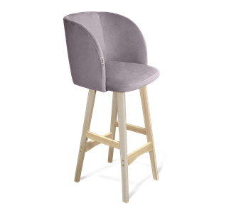 Барный стул SHT-ST33 / SHT-S65 (сиреневая орхидея/прозрачный лак) в Заводоуковске - предосмотр