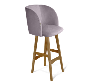 Барный стул SHT-ST33 / SHT-S65 (сиреневая орхидея/светлый орех) в Тюмени - предосмотр