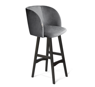 Барный стул SHT-ST33 / SHT-S65 (угольно-серый/венге) в Тюмени
